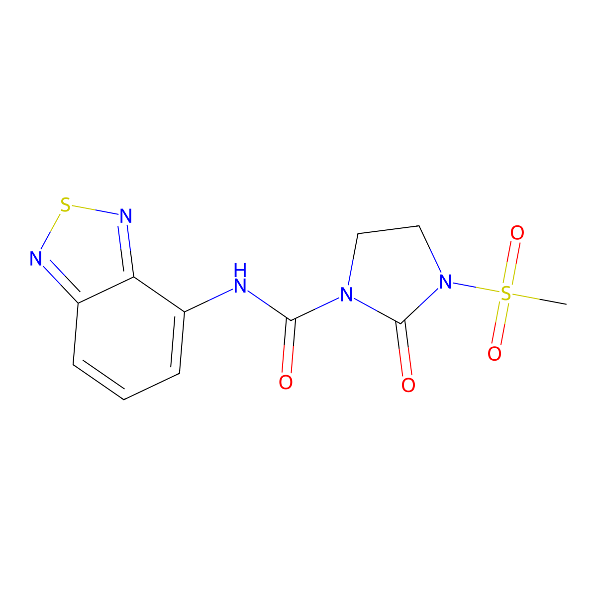 N-(2,1,3-benzothiadiazol-4-yl)-3-methanesulfonyl-2-oxoimidazolidine-1-carboxamide molecular structure, CAS 2328113-15-9