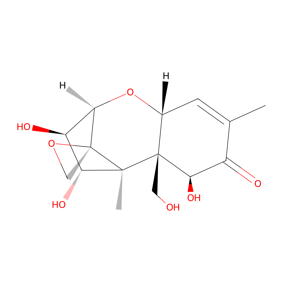 Nivalenol molecular structure, CAS 23282-20-4