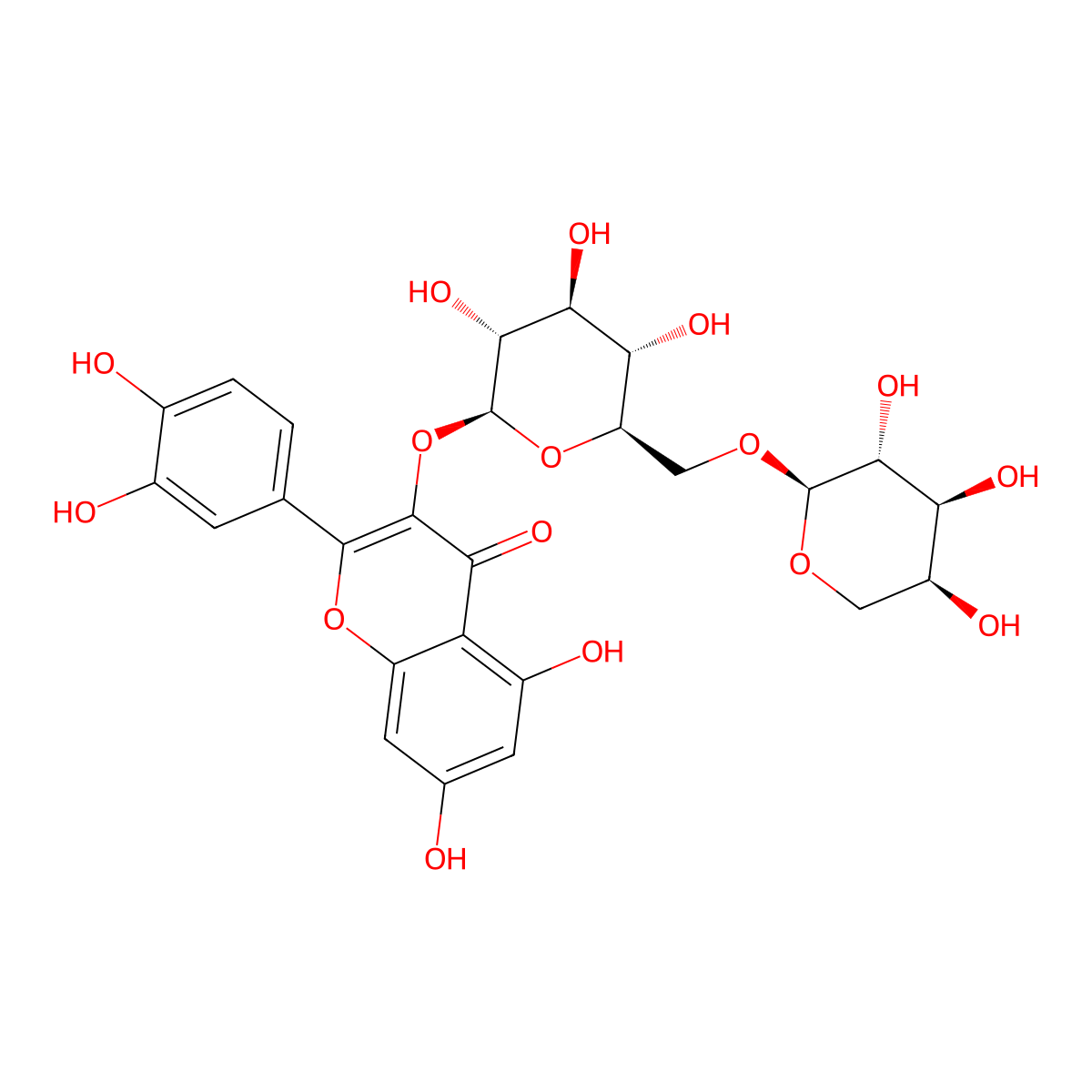 Peltatoside molecular structure, CAS 23284-18-6