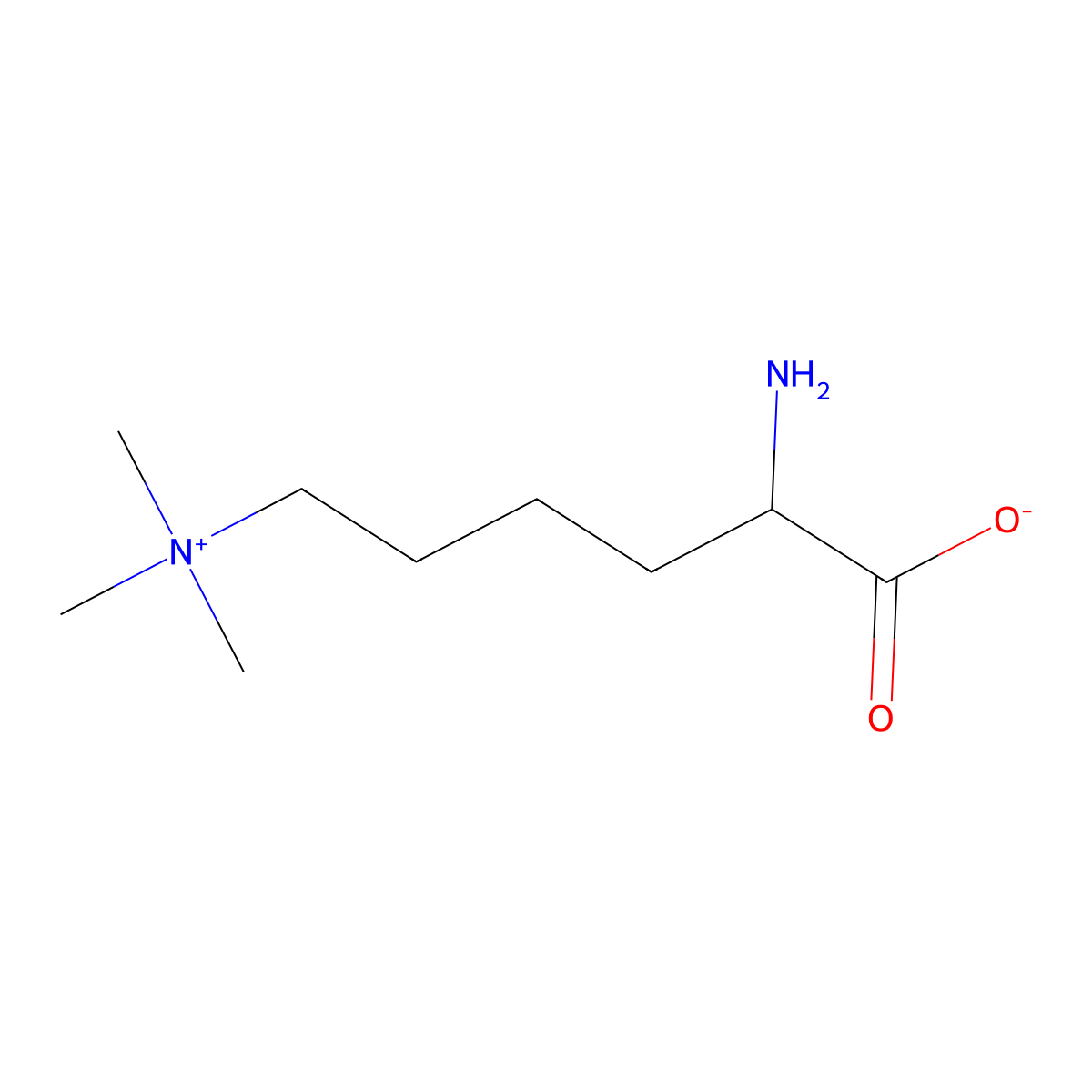 N-6-Trimethyllysine molecular structure, CAS 23284-33-5