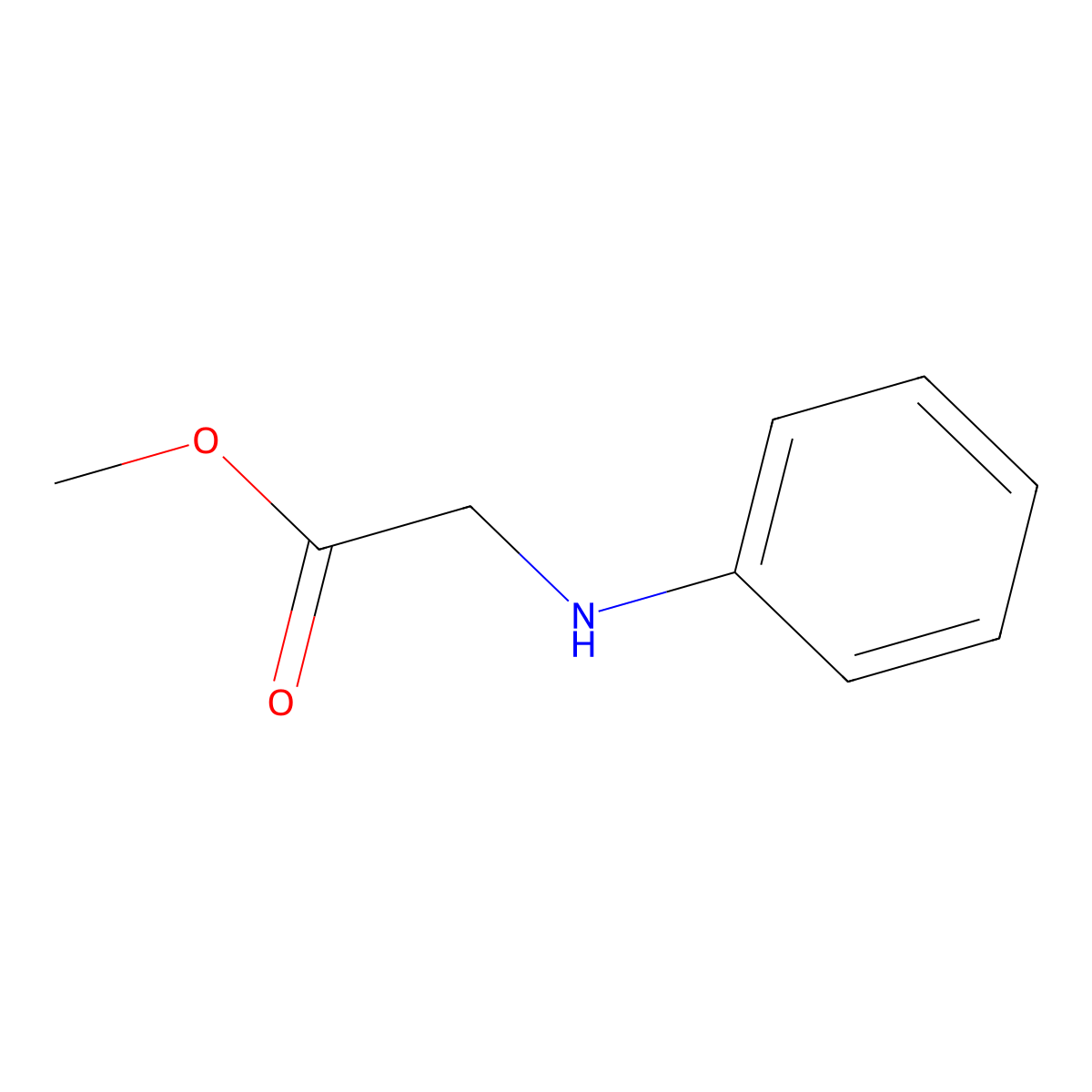 Methyl 2-(phenylamino)acetate molecular structure, CAS 23284-84-6