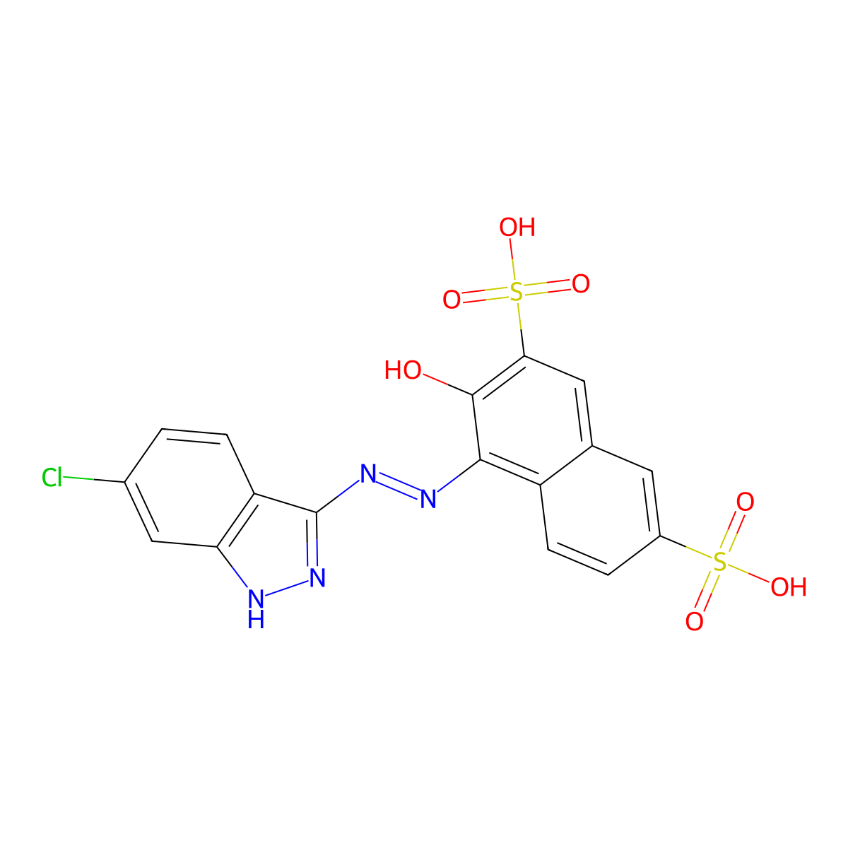 Chlorindazone DS molecular structure, CAS 23287-85-6