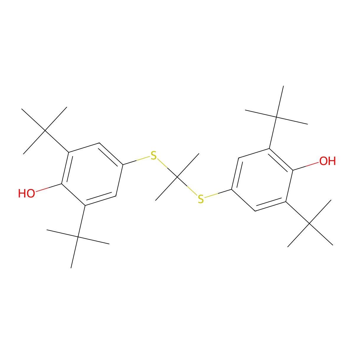Probucol molecular structure, CAS 23288-49-5
