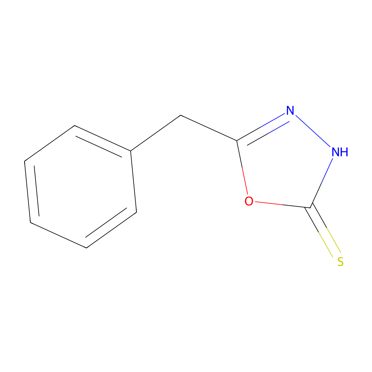 5-Benzyl-1,3,4-oxadiazole-2-thiol molecular structure, CAS 23288-90-6