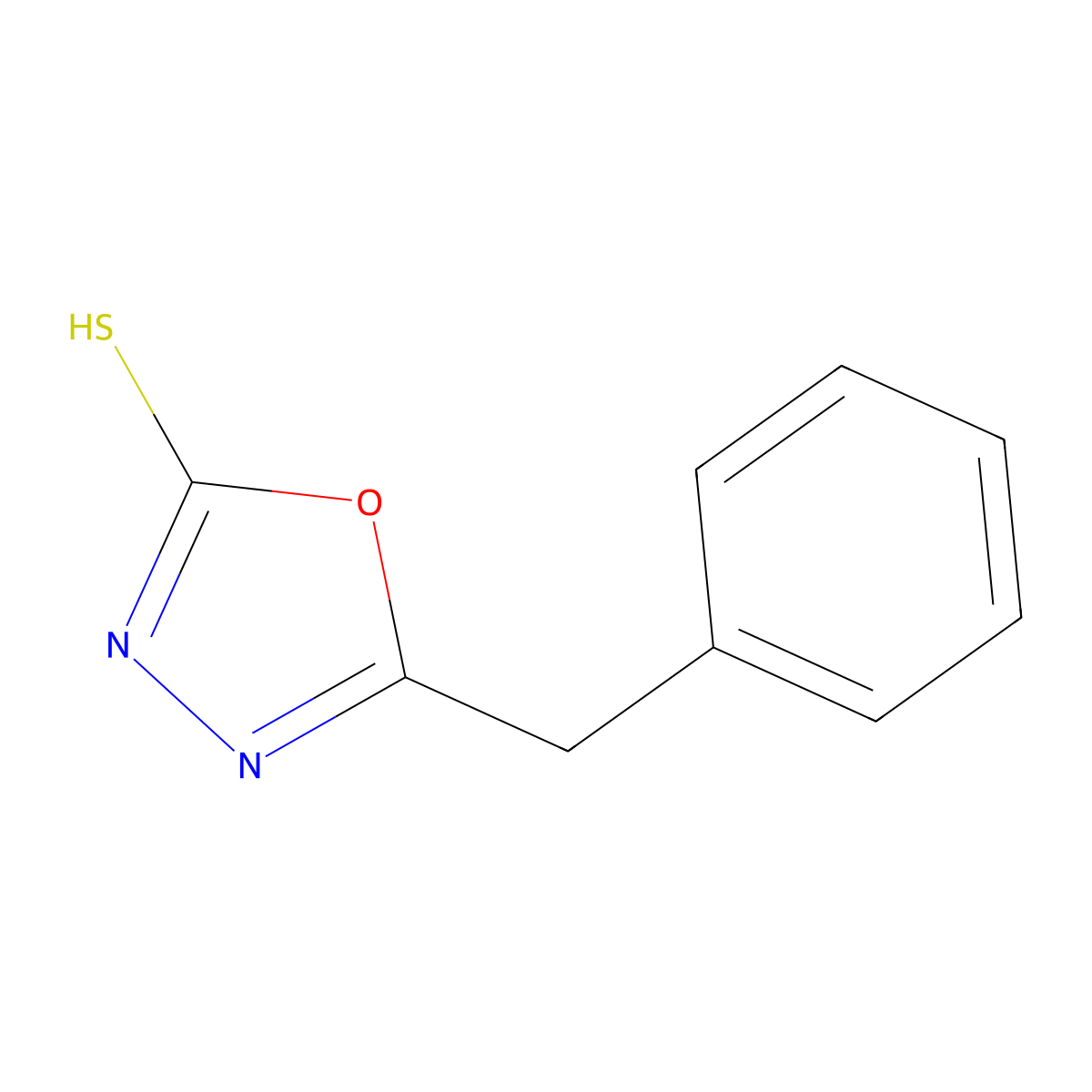 5-Benzyl-1,3,4-oxadiazole-2-thiol molecular structure, CAS 23288-90-6