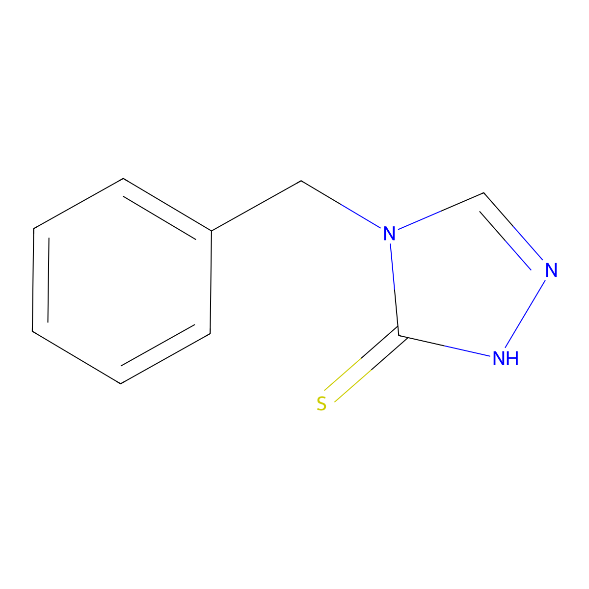 4-benzyl-4H-1,2,4-triazole-3-thiol molecular structure, CAS 23289-13-6