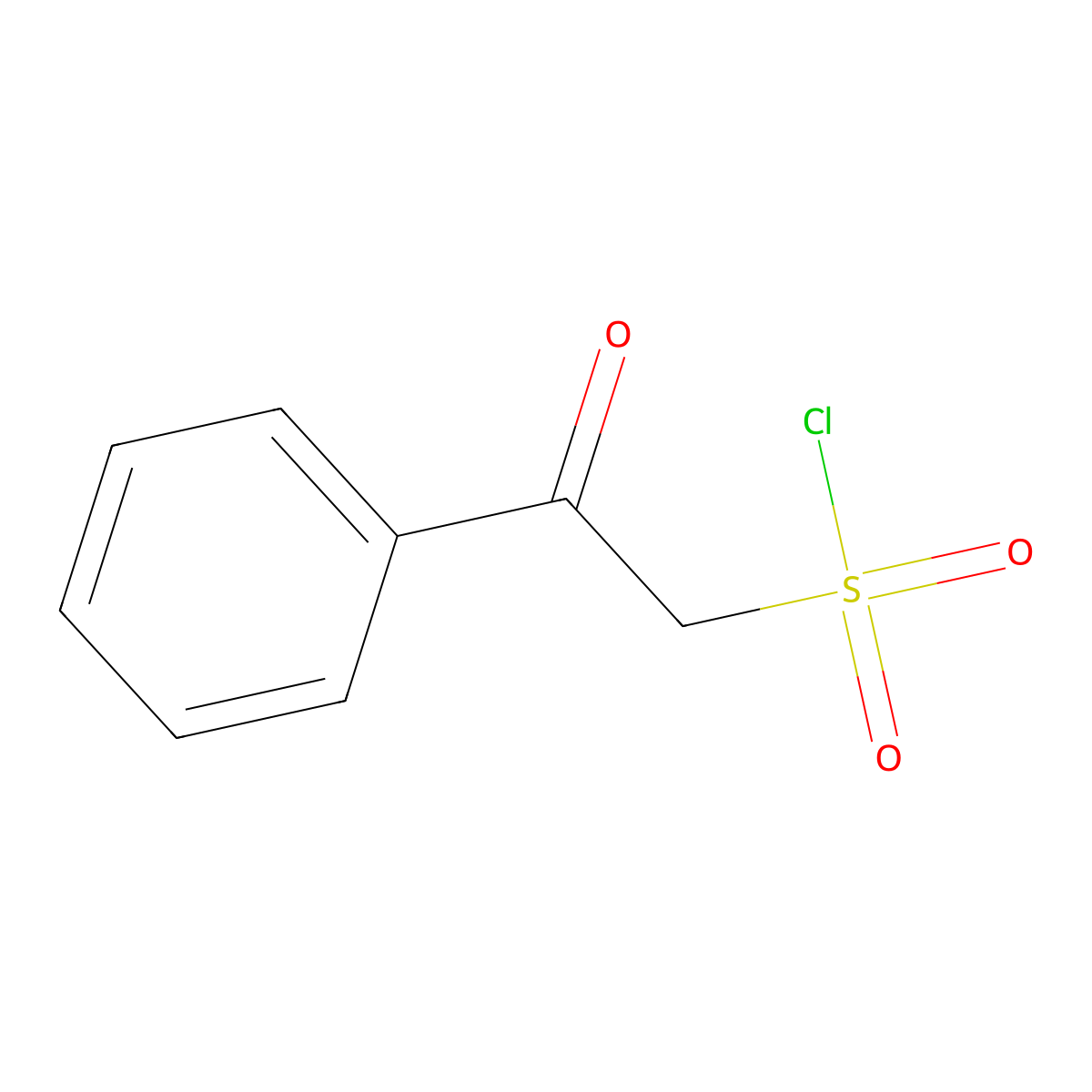 2-Oxo-2-phenyl-ethanesulfonyl chloride molecular structure, CAS 23289-99-8