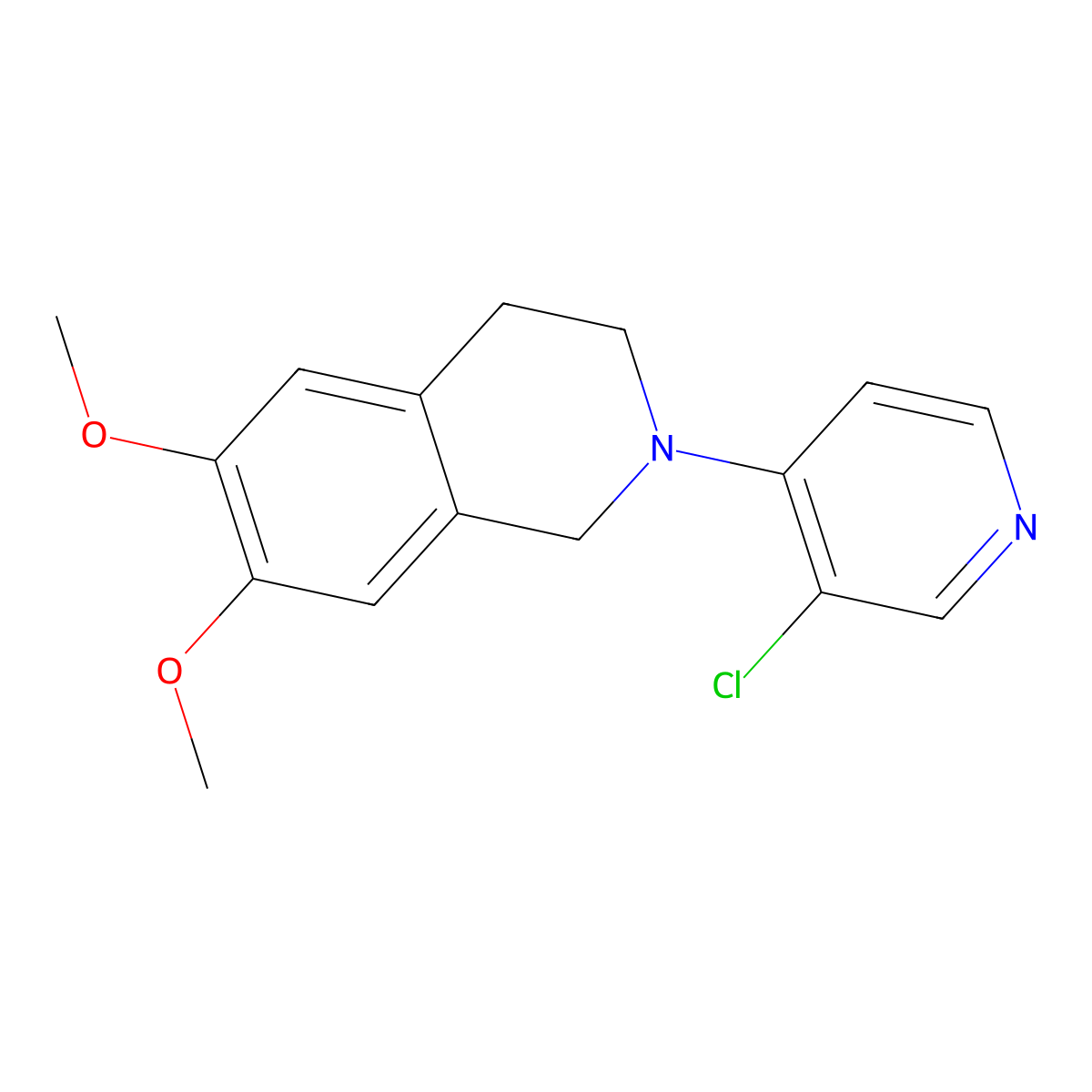 2-(3-Chloropyridin-4-yl)-6,7-dimethoxy-1,2,3,4-tetrahydroisoquinoline molecular structure, CAS 2328966-20-5