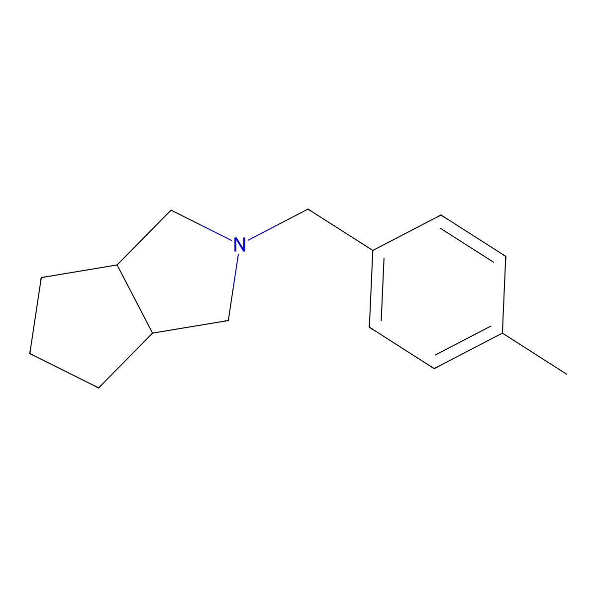 2-[(4-Methylphenyl)methyl]-octahydrocyclopenta[c]pyrrole molecular structure, CAS 2328971-16-8