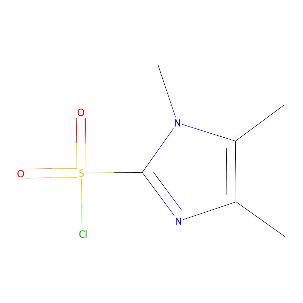 trimethyl-1H-imidazole-2-sulfonyl chloride molecular structure, CAS 2329047-24-5