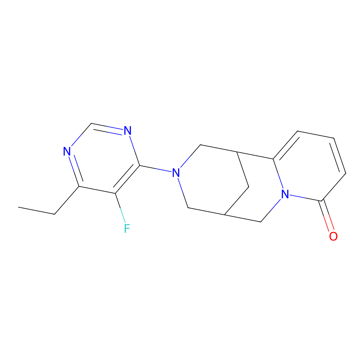 11-(6-Ethyl-5-fluoropyrimidin-4-yl)-7,11-diazatricyclo[7.3.1.0^{2,7}]trideca-2,4-dien-6-one molecular structure, CAS 2329068-96-2