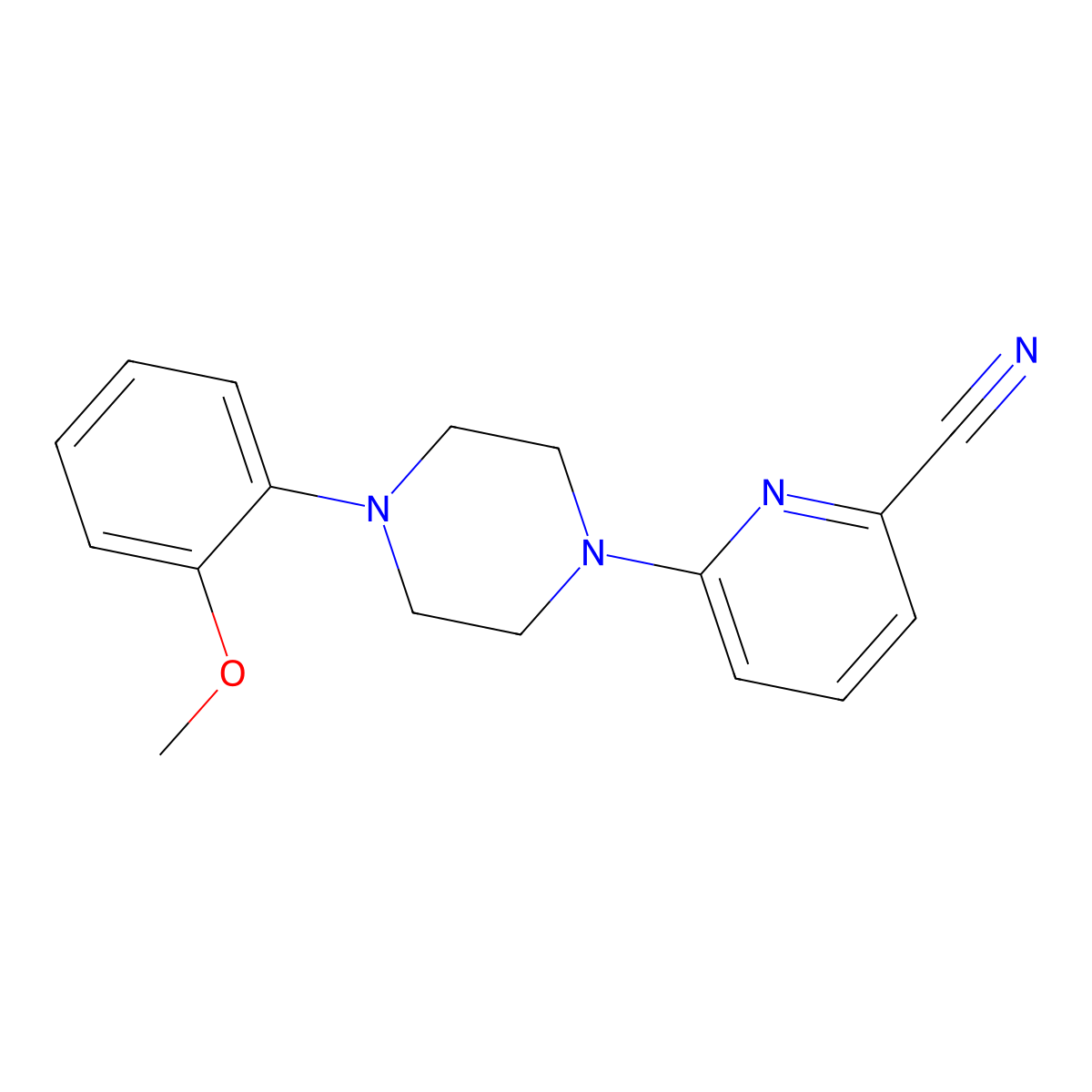 6-[4-(2-Methoxyphenyl)piperazin-1-yl]pyridine-2-carbonitrile molecular structure, CAS 2329078-73-9