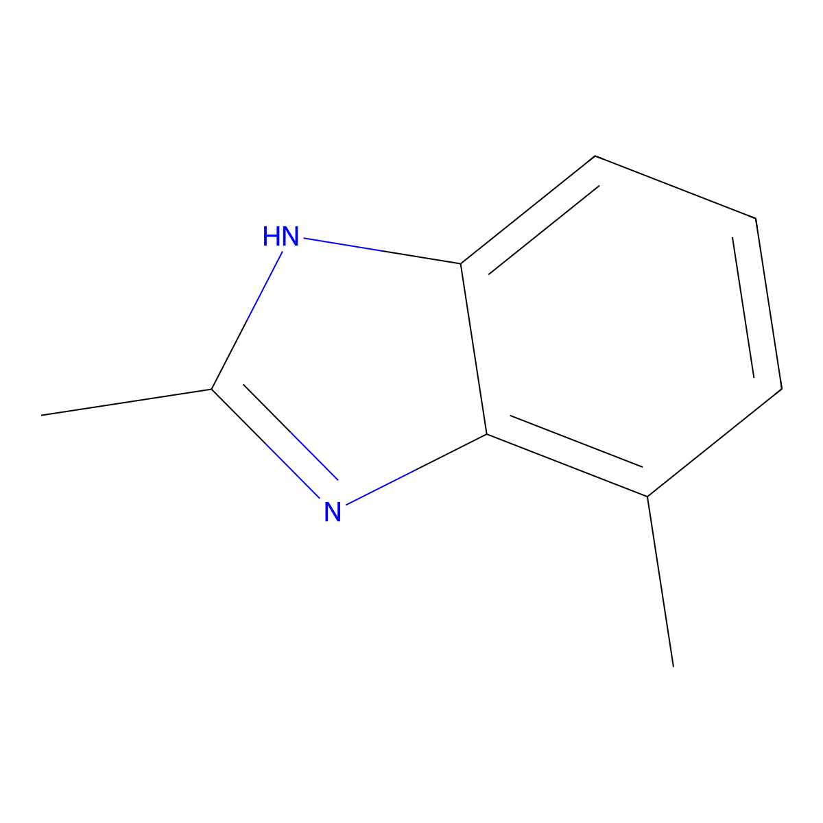 2,7-Dimethyl-1H-benzo[d]imidazole molecular structure, CAS 23291-66-9