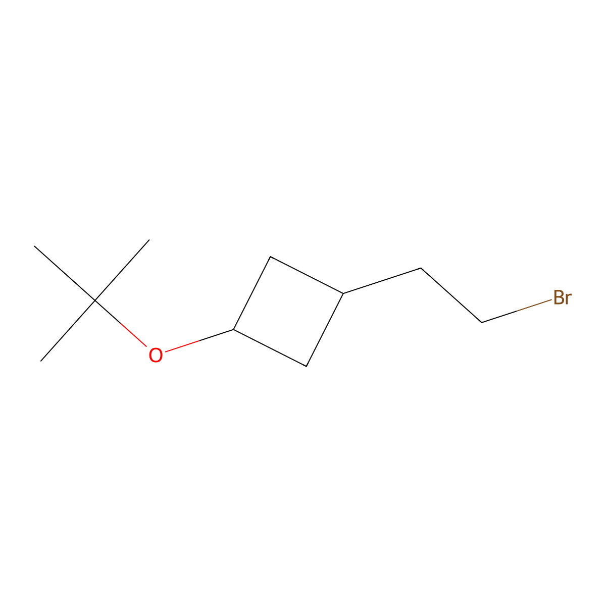 1-(2-Bromoethyl)-3-(tert-butoxy)cyclobutane molecular structure, CAS 2329121-65-3
