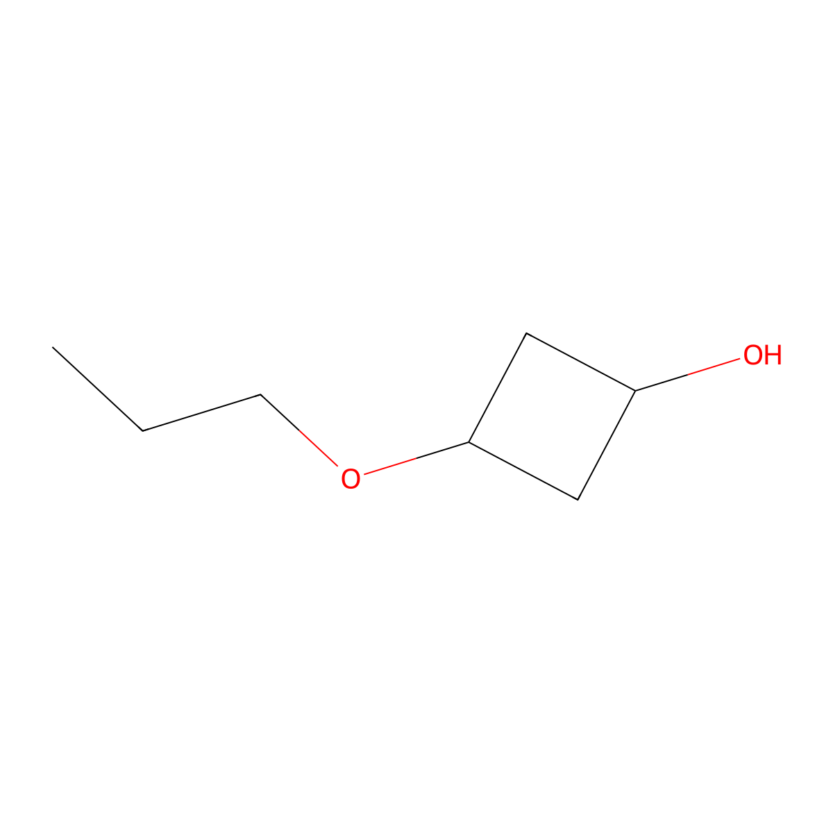 3-Propoxycyclobutan-1-ol molecular structure, CAS 2329122-17-8