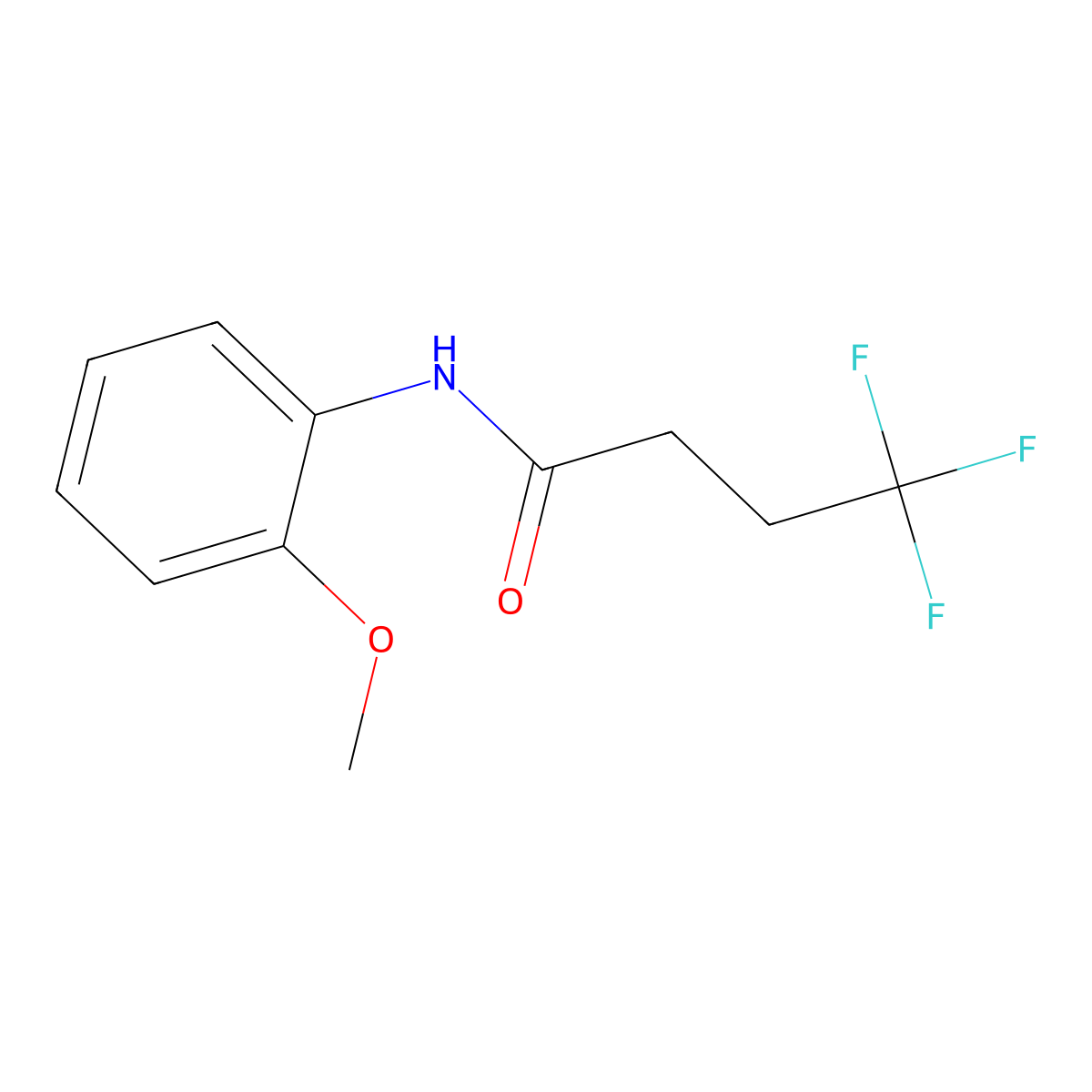 4,4,4-trifluoro-N-(2-methoxyphenyl)butanamide molecular structure, CAS 2329123-15-9