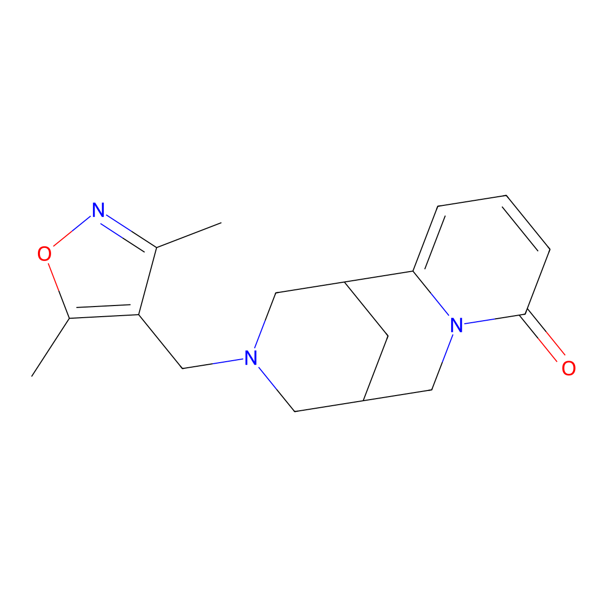 11-[(3,5-Dimethyl-1,2-oxazol-4-yl)methyl]-7,11-diazatricyclo[7.3.1.0^{2,7}]trideca-2,4-dien-6-one molecular structure, CAS 2329217-52-7