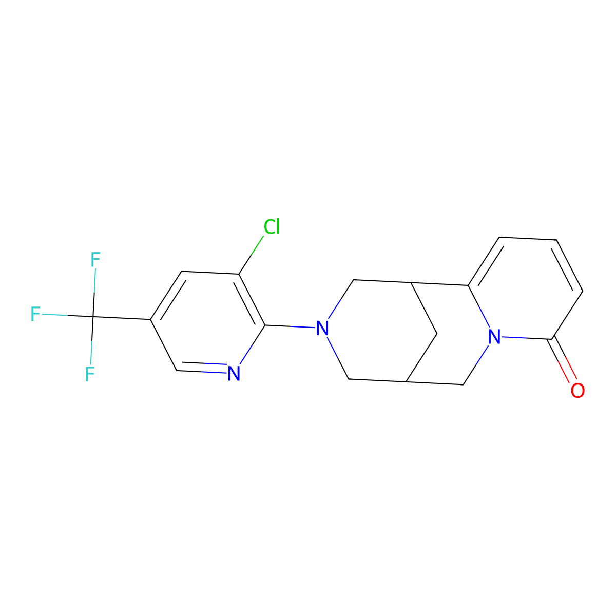 11-[3-Chloro-5-(trifluoromethyl)pyridin-2-yl]-7,11-diazatricyclo[7.3.1.0^{2,7}]trideca-2,4-dien-6-one molecular structure, CAS 2329244-70-2