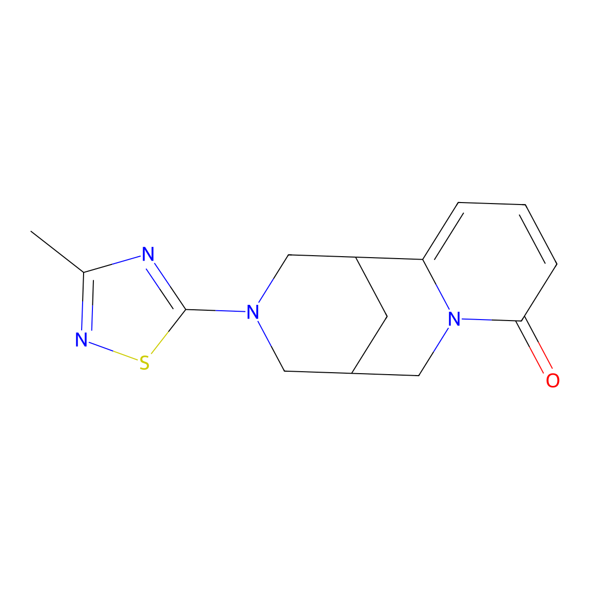 11-(3-Methyl-1,2,4-thiadiazol-5-yl)-7,11-diazatricyclo[7.3.1.0^{2,7}]trideca-2,4-dien-6-one molecular structure, CAS 2329280-68-2
