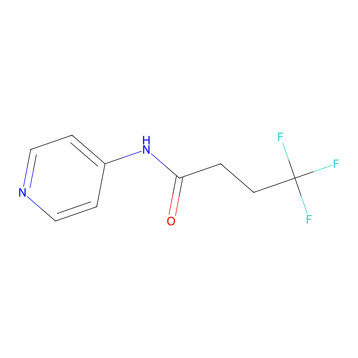 4,4,4-trifluoro-N-(pyridin-4-yl)butanamide molecular structure, CAS 2329288-16-4
