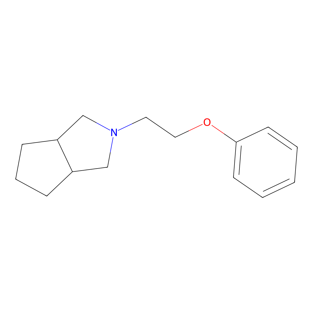 2-(2-Phenoxyethyl)-octahydrocyclopenta[c]pyrrole molecular structure, CAS 2329296-45-7