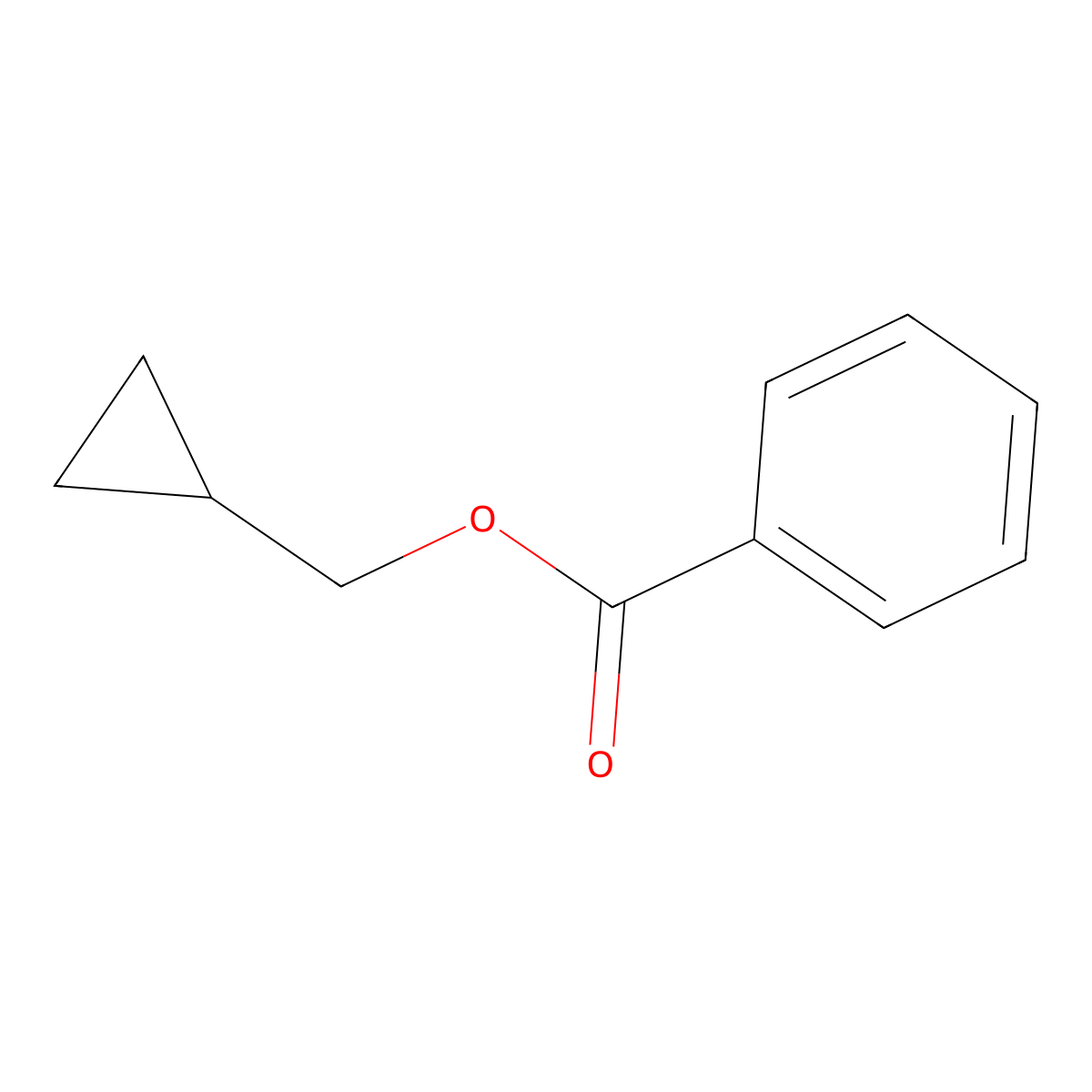 Cyclopropylmethyl benzoate molecular structure, CAS 23293-79-0