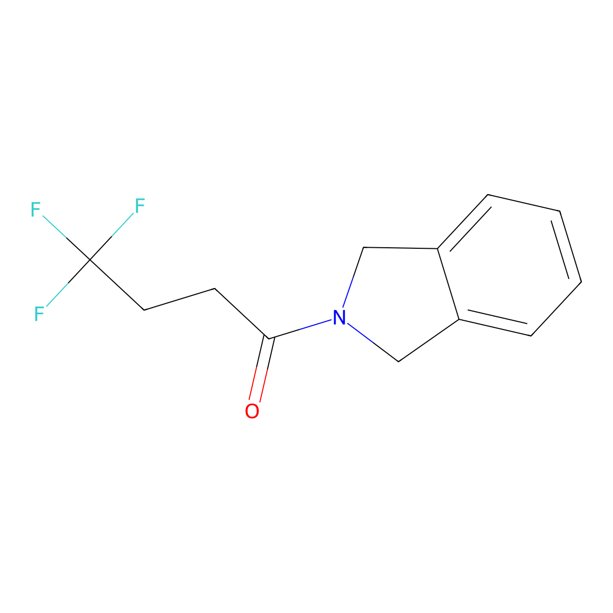 1-(2,3-dihydro-1H-isoindol-2-yl)-4,4,4-trifluorobutan-1-one molecular structure, CAS 2329309-16-0