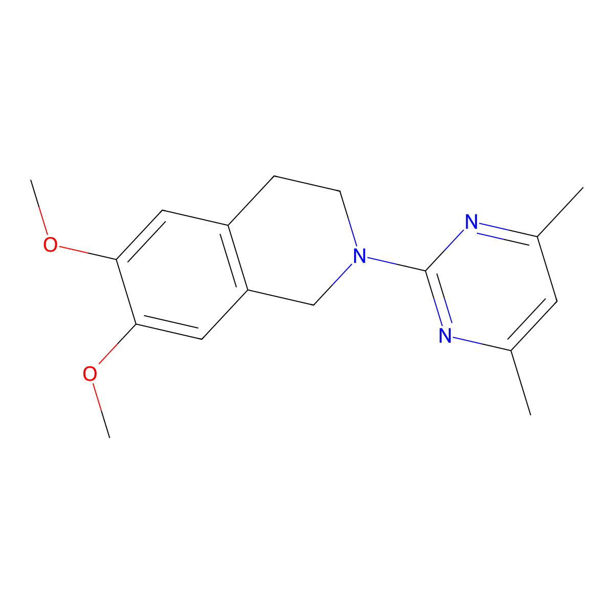 2-(4,6-Dimethylpyrimidin-2-yl)-6,7-dimethoxy-1,2,3,4-tetrahydroisoquinoline molecular structure, CAS 2329309-35-3