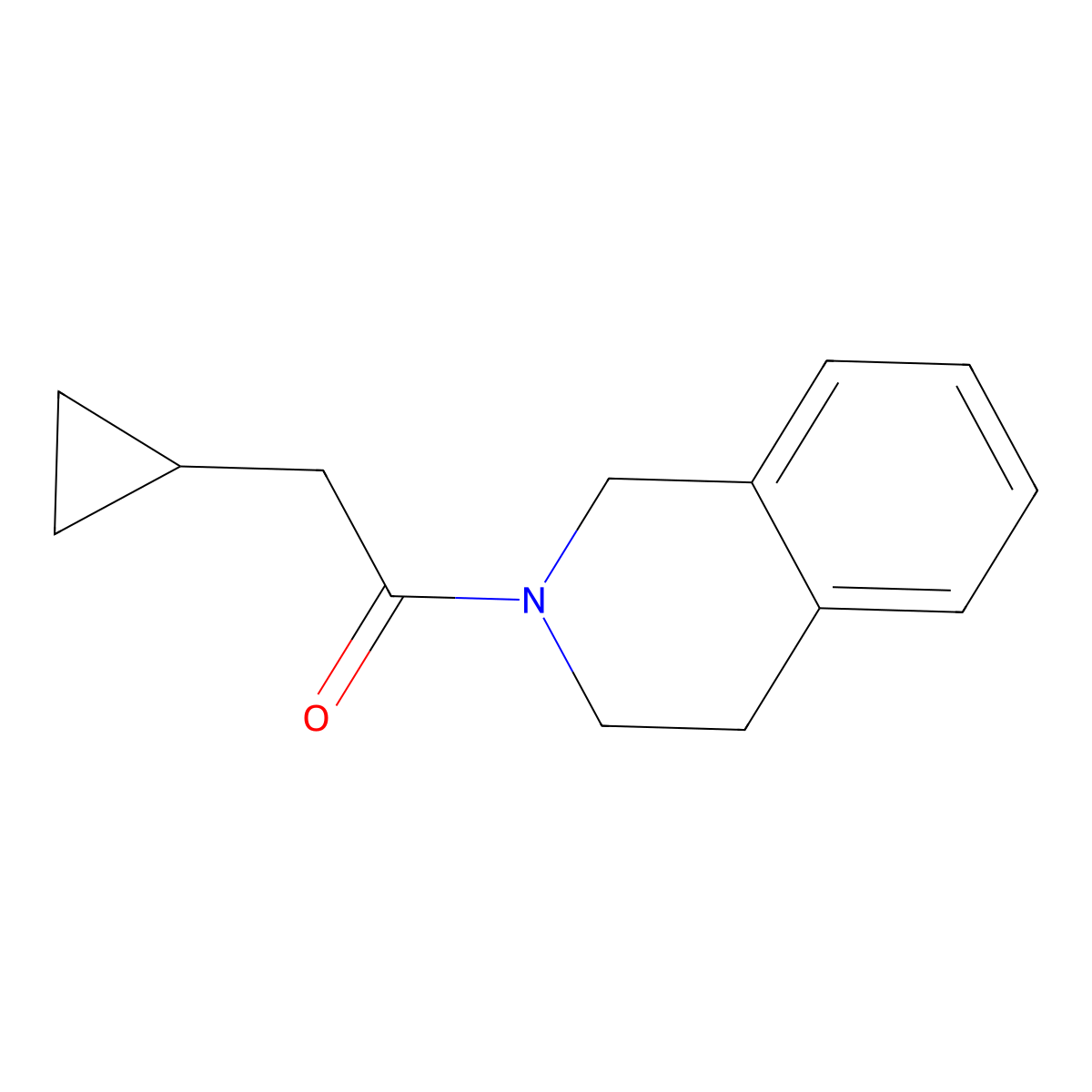 2-Cyclopropyl-1-(1,2,3,4-tetrahydroisoquinolin-2-yl)ethan-1-one molecular structure, CAS 2329309-78-4