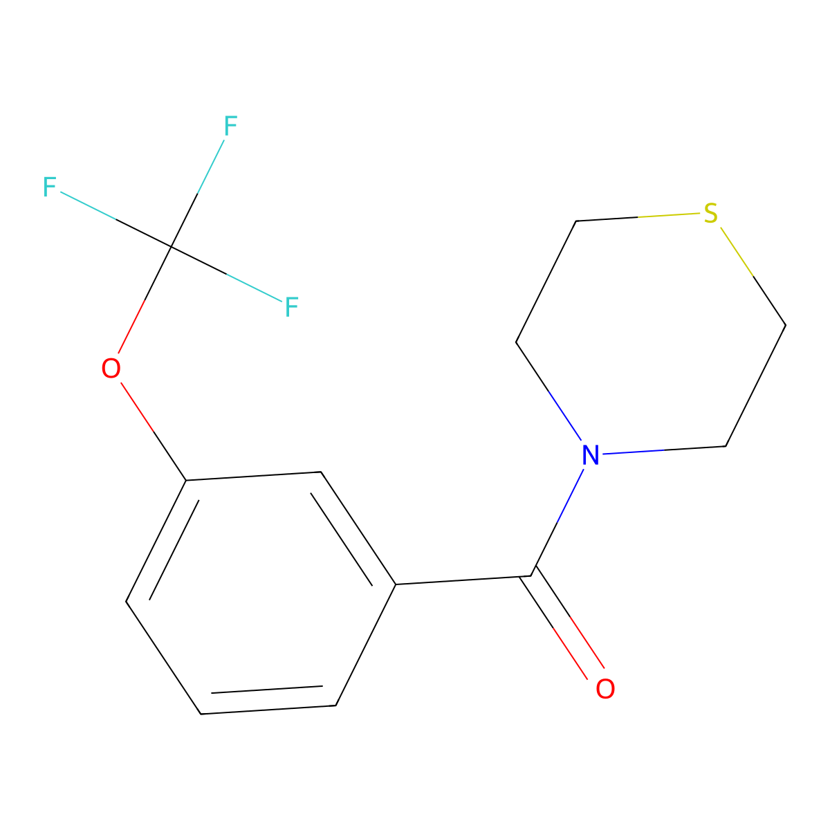 4-[3-(Trifluoromethoxy)benzoyl]thiomorpholine molecular structure, CAS 2329311-59-1