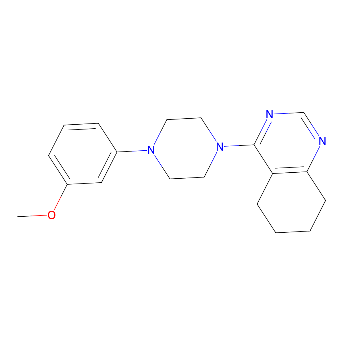 4-[4-(3-Methoxyphenyl)piperazin-1-yl]-5,6,7,8-tetrahydroquinazoline molecular structure, CAS 2329315-78-6
