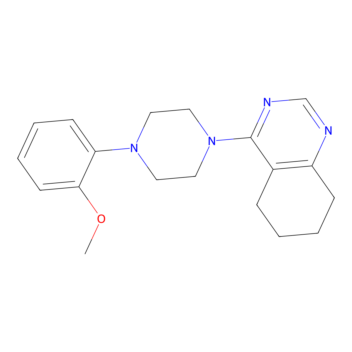 4-[4-(2-Methoxyphenyl)piperazin-1-yl]-5,6,7,8-tetrahydroquinazoline molecular structure, CAS 2329325-12-2