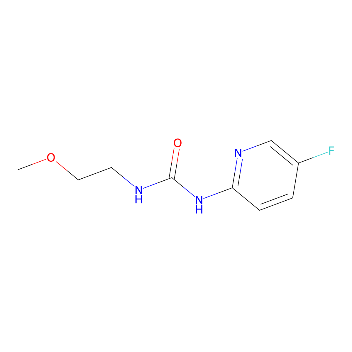 1-(5-Fluoropyridin-2-yl)-3-(2-methoxyethyl)urea molecular structure, CAS 2329328-87-0
