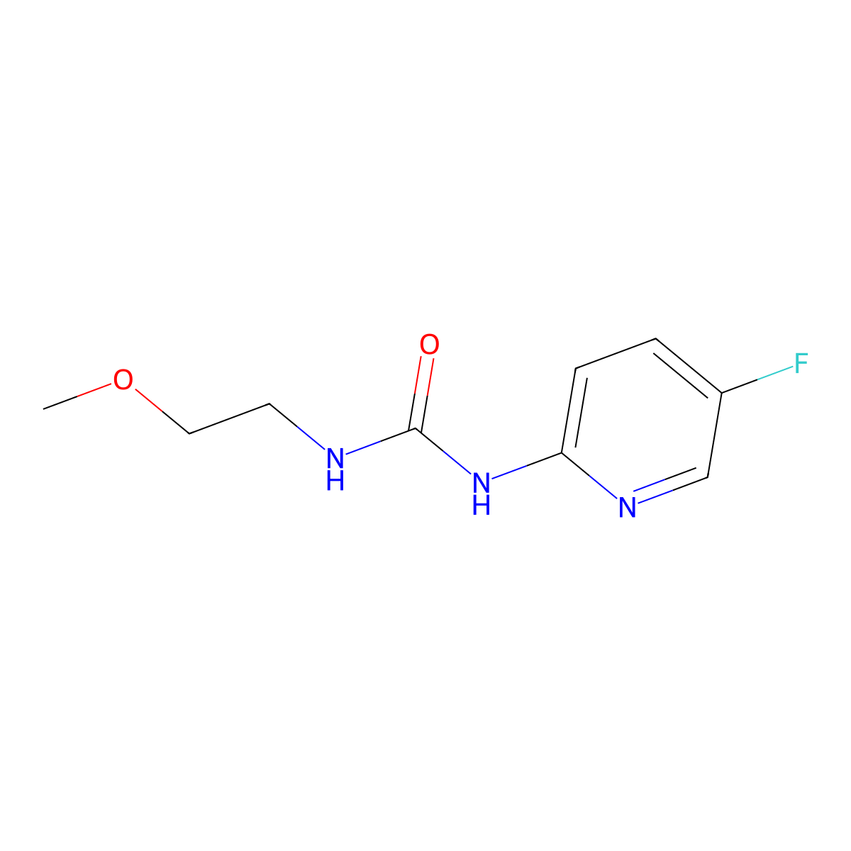 1-(5-Fluoropyridin-2-yl)-3-(2-methoxyethyl)urea molecular structure, CAS 2329328-87-0