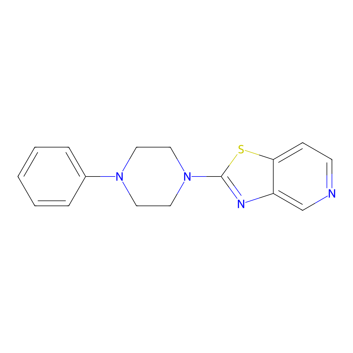 1-Phenyl-4-{[1,3]thiazolo[4,5-c]pyridin-2-yl}piperazine molecular structure, CAS 2329335-66-0