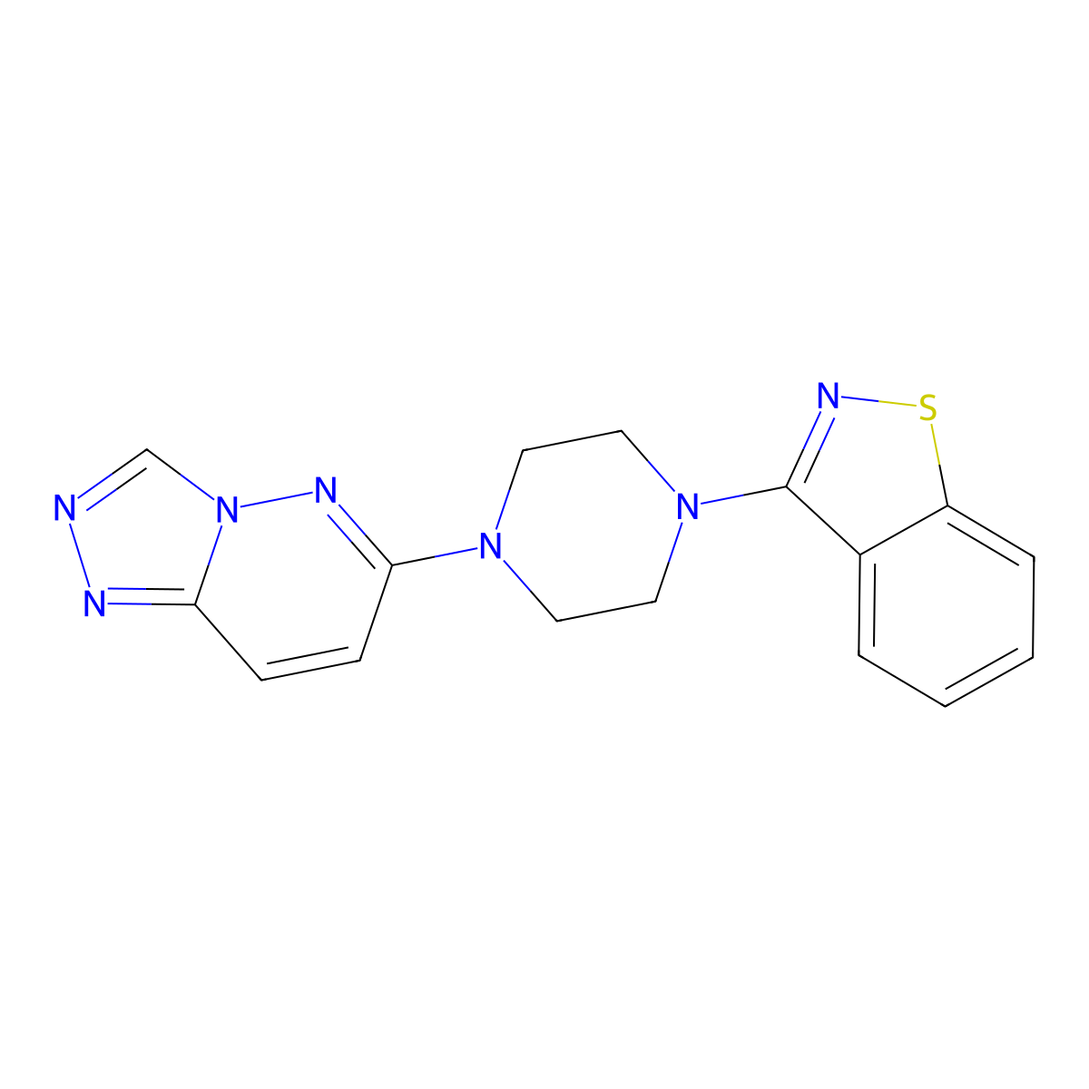 3-(4-{[1,2,4]Triazolo[4,3-b]pyridazin-6-yl}piperazin-1-yl)-1,2-benzothiazole molecular structure, CAS 2329357-21-1