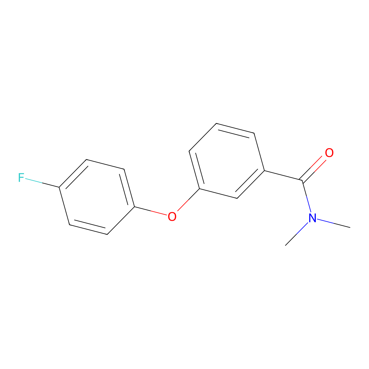 3-(4-Fluorophenoxy)-N,N-dimethylbenzamide molecular structure, CAS 2329360-68-9