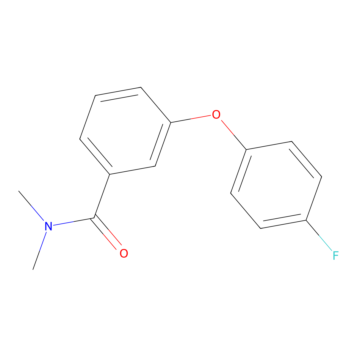 3-(4-Fluorophenoxy)-N,N-dimethylbenzamide molecular structure, CAS 2329360-68-9