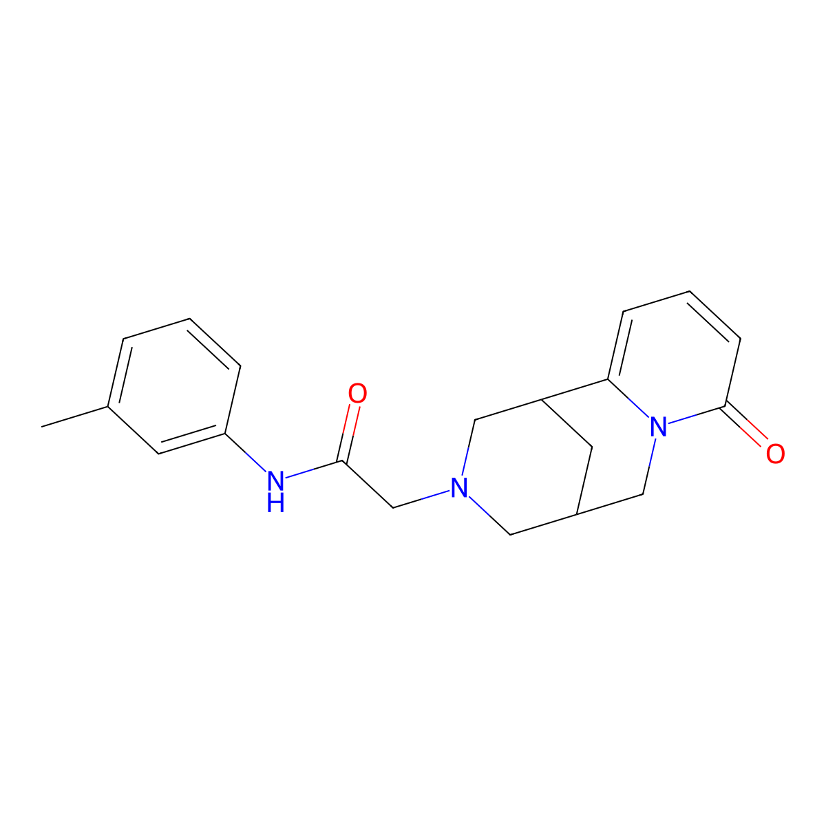 N-(3-methylphenyl)-2-{6-oxo-7,11-diazatricyclo[7.3.1.0^{2,7}]trideca-2,4-dien-11-yl}acetamide molecular structure, CAS 2329419-99-8