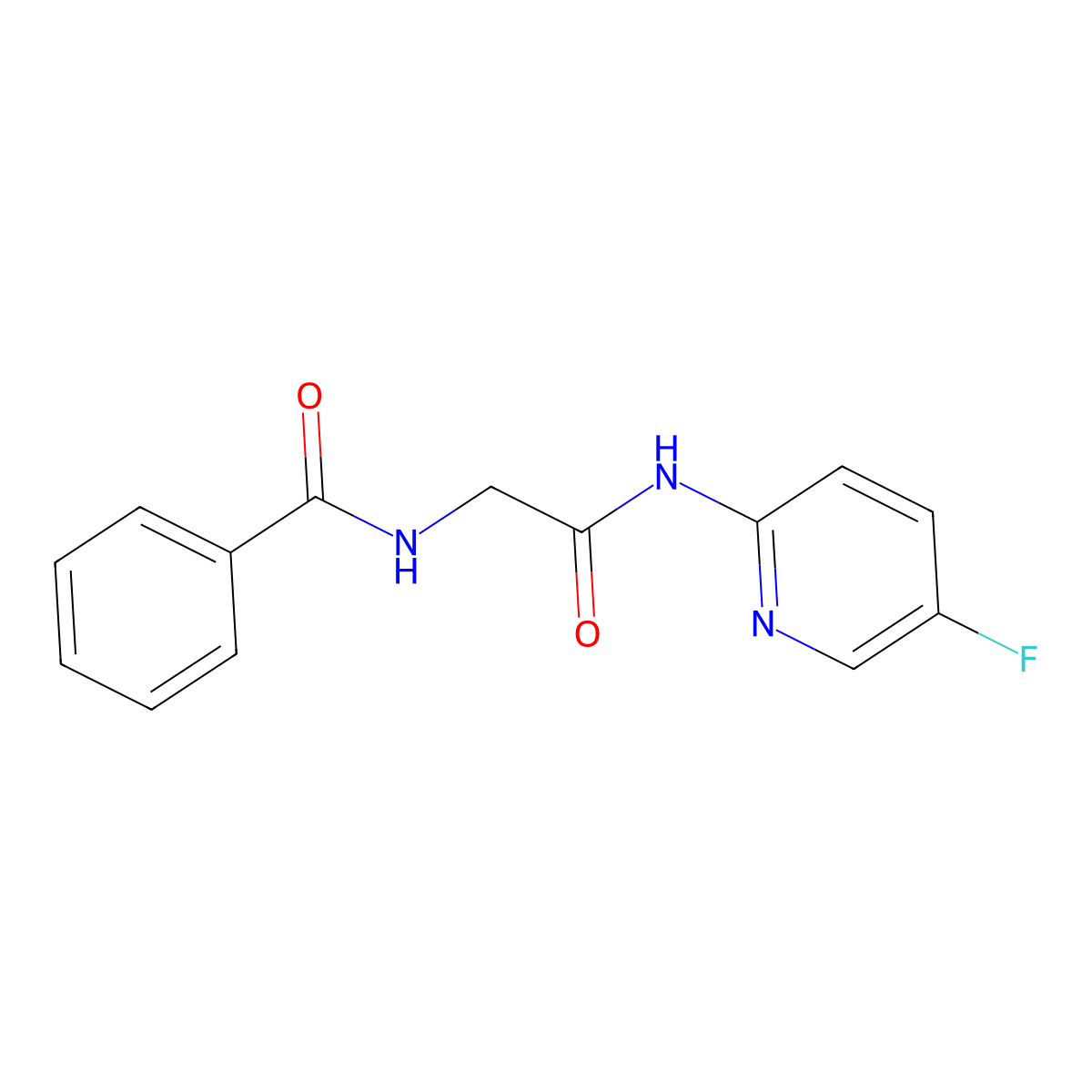 N-(5-fluoropyridin-2-yl)-2-(phenylformamido)acetamide molecular structure, CAS 2329498-18-0