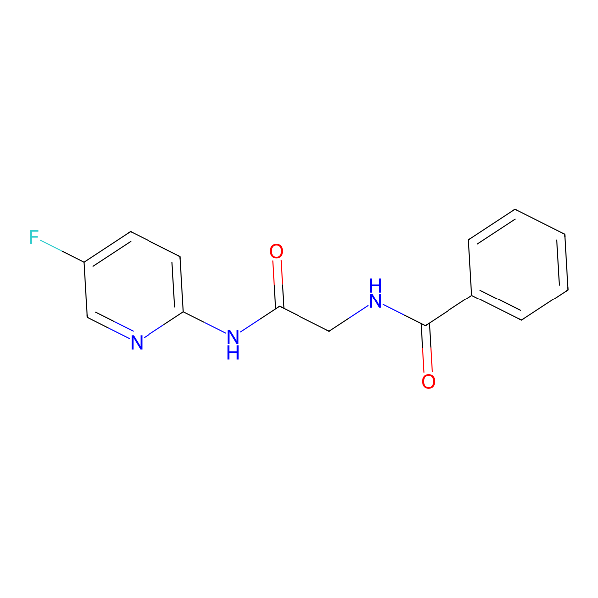 N-(5-fluoropyridin-2-yl)-2-(phenylformamido)acetamide molecular structure, CAS 2329498-18-0
