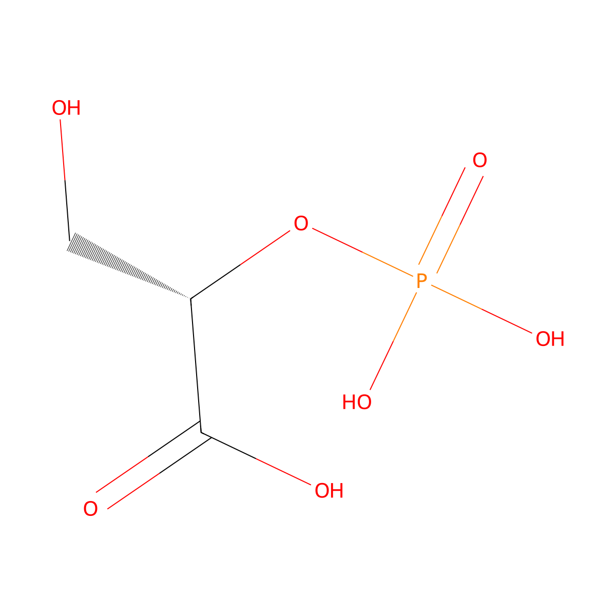 (S)-3-Hydroxy-2-(Phosphonooxy)Propanoic Acid molecular structure, CAS 23295-92-3