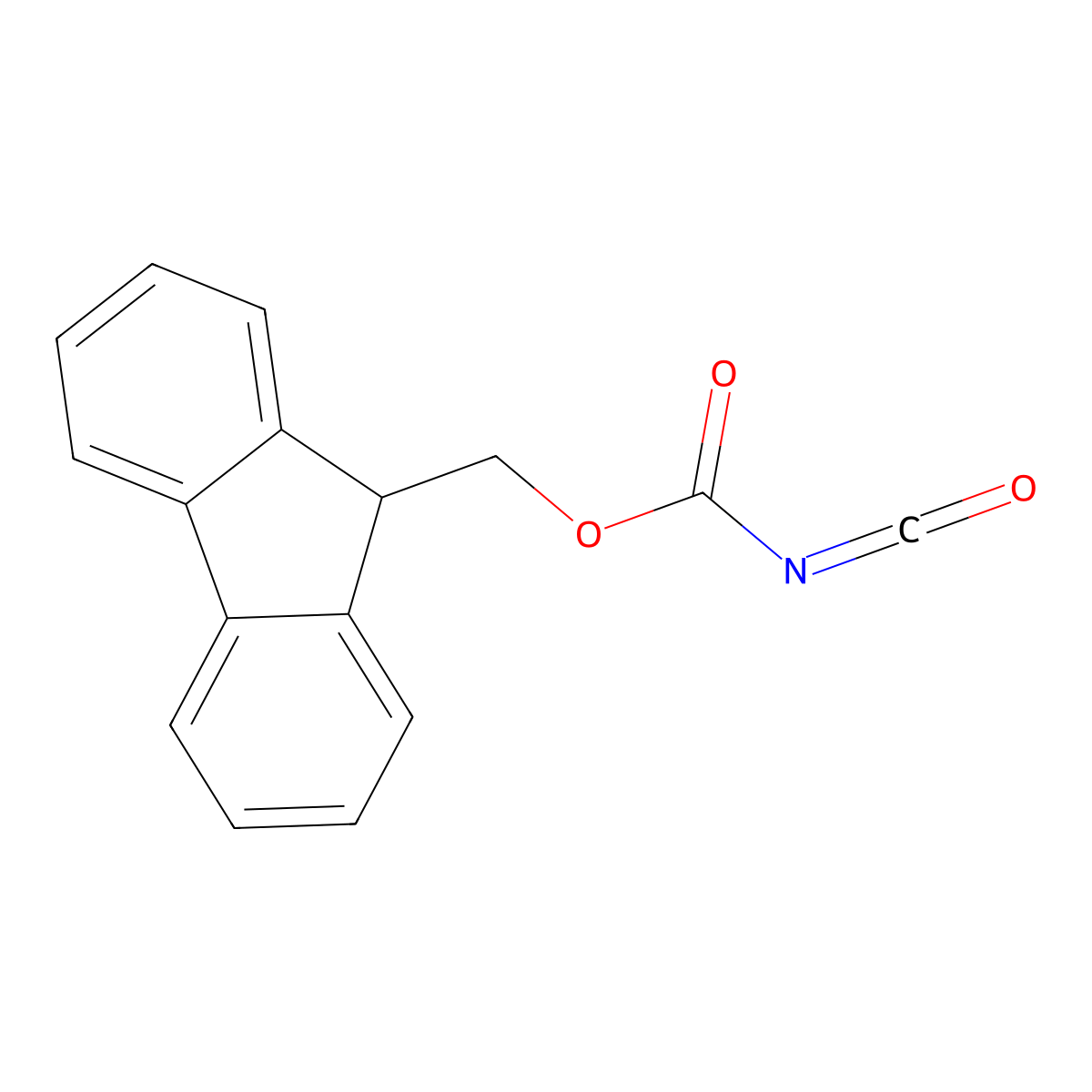 Carbonisocyanatidic acid, 9H-fluoren-9-ylmethyl ester molecular structure, CAS 232951-82-5