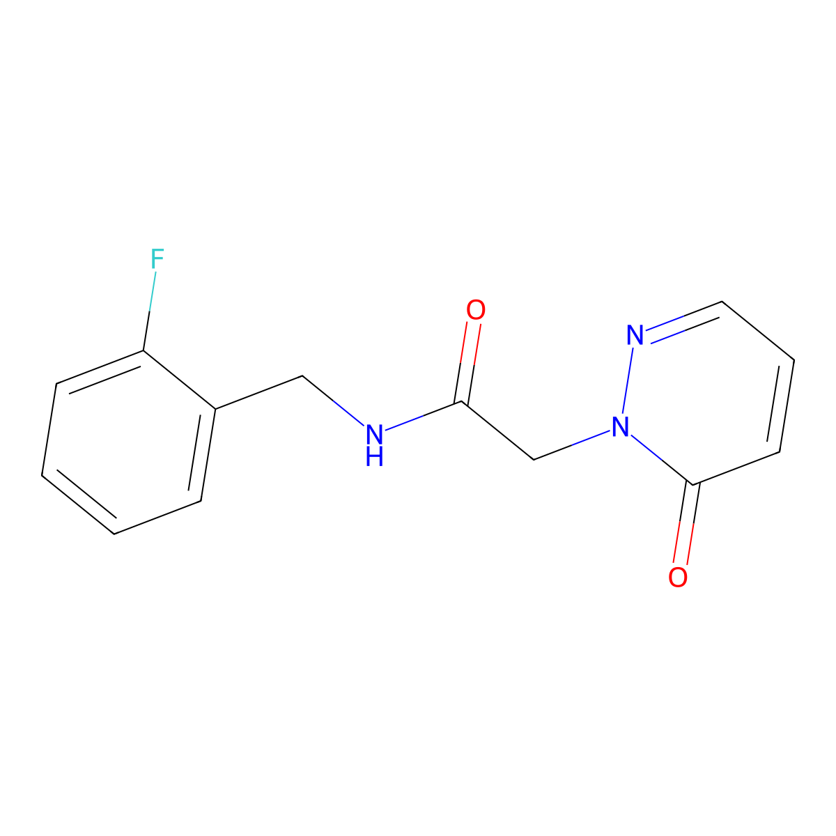 N-[(2-fluorophenyl)methyl]-2-(6-oxo-1,6-dihydropyridazin-1-yl)acetamide molecular structure, CAS 2329520-21-8
