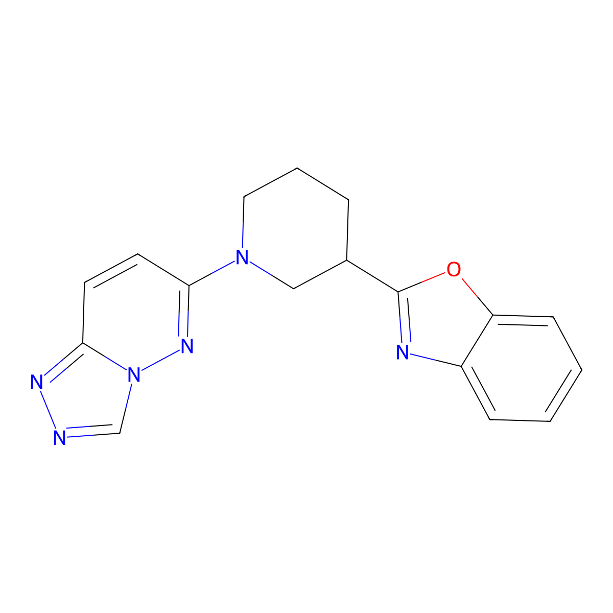 2-(1-{[1,2,4]Triazolo[4,3-b]pyridazin-6-yl}piperidin-3-yl)-1,3-benzoxazole molecular structure, CAS 2329530-56-3