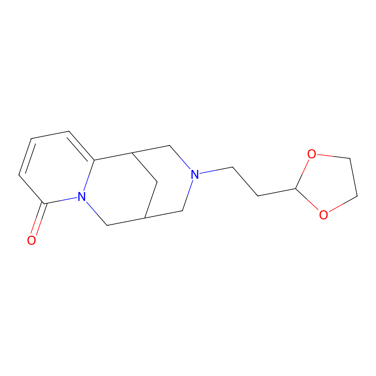 11-[2-(1,3-Dioxolan-2-yl)ethyl]-7,11-diazatricyclo[7.3.1.0^{2,7}]trideca-2,4-dien-6-one molecular structure, CAS 2329820-41-7