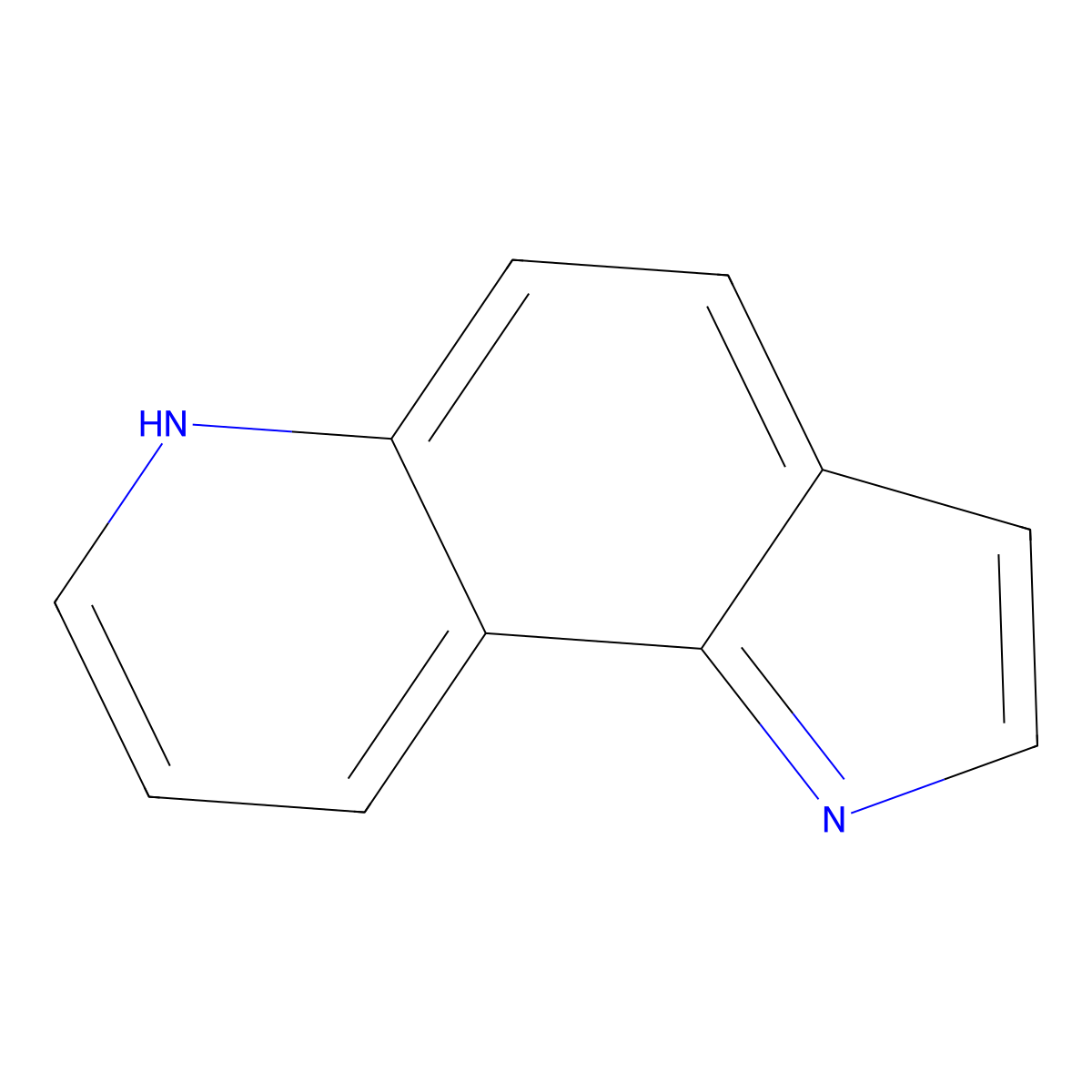 1H-Pyrrolo[2,3-f]quinoline molecular structure, CAS 233-36-3