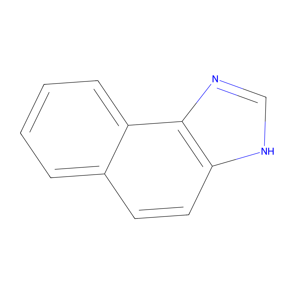 1H-naphth[1,2-d]imidazole molecular structure, CAS 233-53-4