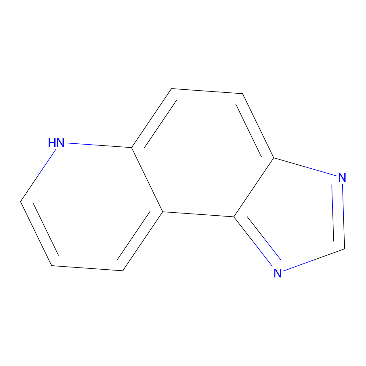 1H-Imidazo[4,5-f]quinoline molecular structure, CAS 233-55-6