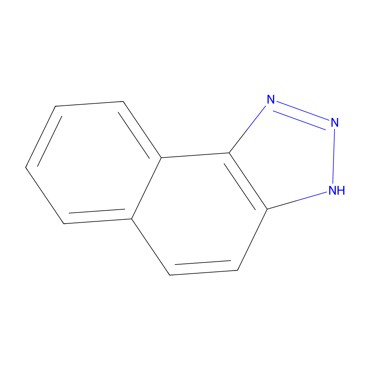 1H-Naphtho(1,2-d)triazole molecular structure, CAS 233-59-0